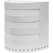 Arandela Friso Com Furos 20x22cm Branca Alumínio AR-240 - Belly Lustre
