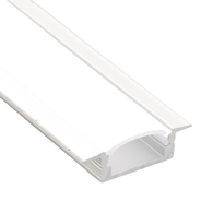 Perfil Alumínio Embutir Branco Texturizado 26x7mm - Itamonte
