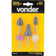 Jogo De 5 Pedras P/Esmerilhar VDP05 - Vonder