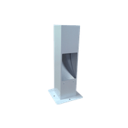 Poste Ornamental Balizador Alumínio Branco 30cm - Hansa