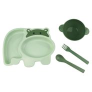 Conjunto infantil Hipo Verde - Lanchinho - plastico