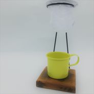 Kit de Café Egoista - Individual - 1 caneca Amarelo  - Demolição - feito a mão