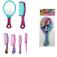 Conjunto de Pentes (5) e Espelho Princesas, um sonho