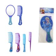 Conjunto de Pentes (5) e Espelho Frozen, alegria total