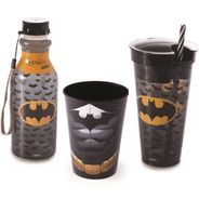 Kit BATMAN, Copo, Garrafa Retro e Copo 2 x 1 - Homem Morcego