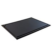Tabua Corte Canaleta polietileno Preta - 60 x 50 - Churrasco