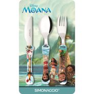 Faqueiro com 3 peças - Moana - kids