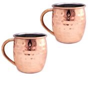 Canecas (2) de Moscow Mule  INOX 470 ML