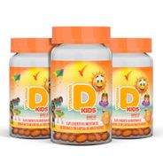 Vitamina D Infantil: 180 cápsulas mastigáveis p/90 dias + ebook