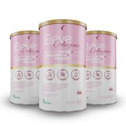 Colágeno Hidrolisado Peptan + Ácido Hialurônico + Silício Orgânico Eleve Life - 3 unids