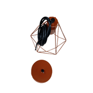 Pendente Aramado Aluminio Cobre Para 1 E-27 ReF.PD357 – Belly