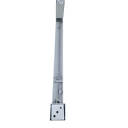 Arandela Retangular Luz Indireta AR300/65 Para 1 T8 5X65X13 60CM Liso - Belly