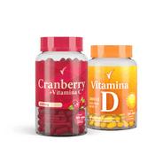 CRANBERRY: CÁPSULAS - 30 DIAS - 60 CÁPSULAS - VITAMINA D: CÁPSULAS - 30 DIAS - 30 CÁPSULAS