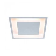 Plafon Embutir Eclipse Quad.Luz Indireta 50x50 Br Text.Cod.2041/50 E-27 - Itamonte