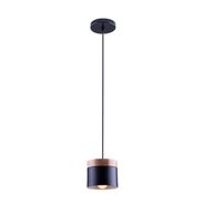 Pendente Lagos Preto Com Cobre 100X11X13cm P/1 E-27 Ref.149260120 - Startec