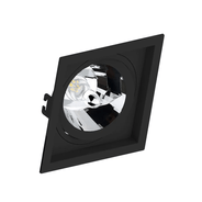 Spot Dicroica Embutido Recuado Quadrado P/1 Ar111 Abs PT Ref.SE-330.1068 - Save Energy