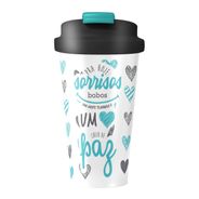 Copo Termico 500 ML Cerigrafado -  PRA HOJE SORRISOS BOBOS