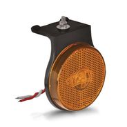 LANTERNA LATERAL LED ACRILICA AMARELA COM HASTE E CABOS BIVOLT- PRADOLUX  05841961