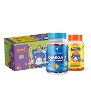 OMEGA PEIXINHOS + VITAMINA D LUCCAS + CHÁ INFANTIL