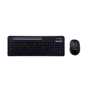 Combo Teclado e Mouse Multimidia Sem Fio 2.4Ghz Usb Preto com Apoio para Smartphones Multilaser - TC280OUT - [Reembalado]