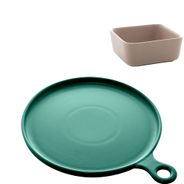 Conjunto de Porcelana Nordico  - Servir - Verde Escuro