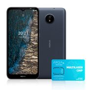 Combo Controle - Smartphone Nokia C20 32GB 4G Tela 6,5” Dual Chip e Simcard Arqia4u o Maior Do Brasil - NK0380K