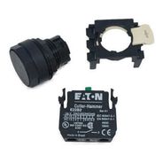 Botão. Com. 25MM Puls. PT Aro PT 1NA/NF Cod. B22PB1C - Eaton