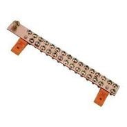 Barramento Terra 36 Furos C/Banho Prateado S/Isolador 1X3/16" 250A -  Multiplos